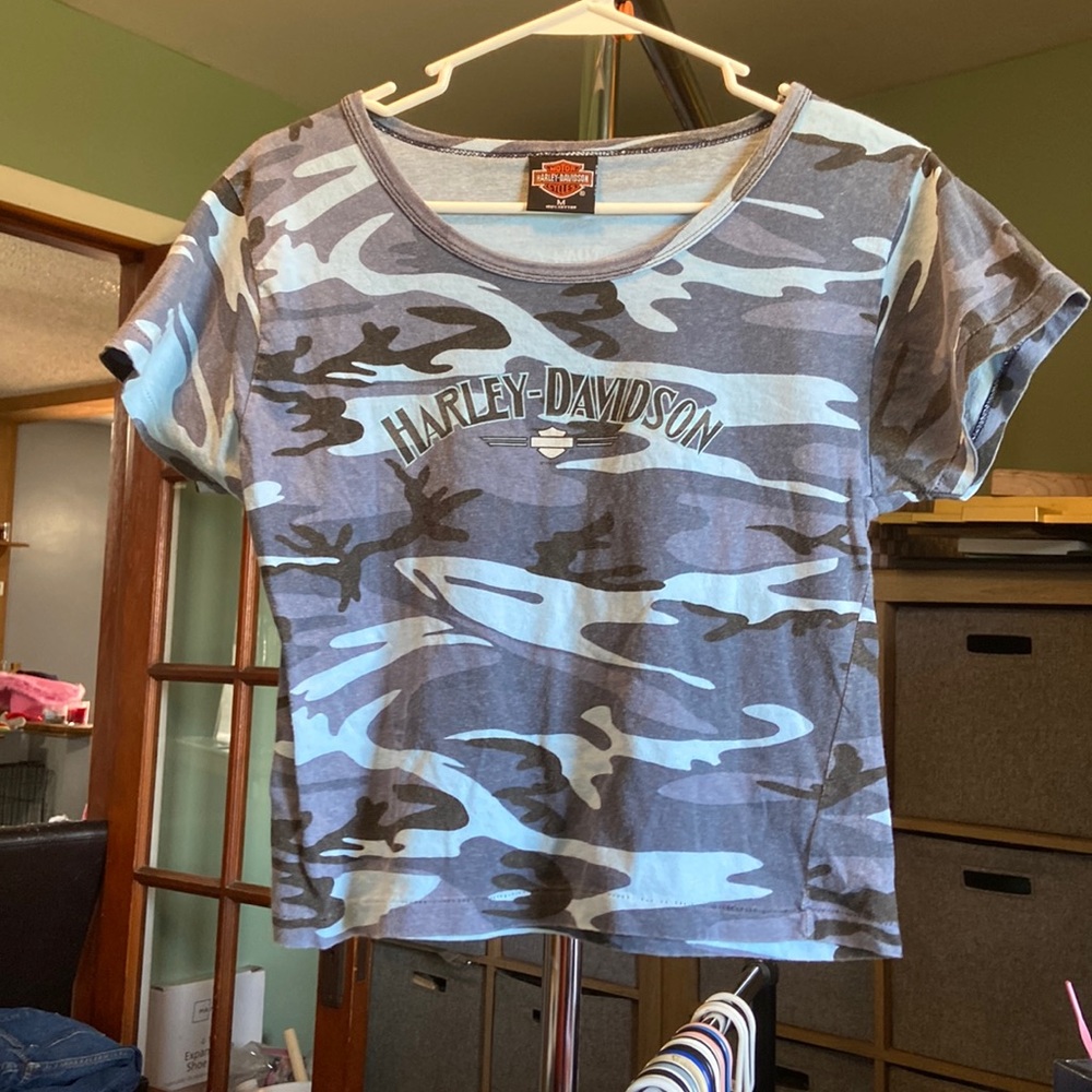 Harley Davidson cropped t-shirt
